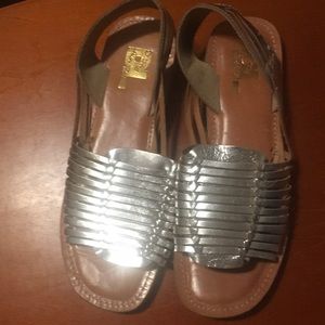 Silver sandals